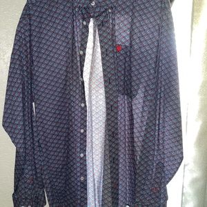 Navy blue cinch long sleeve